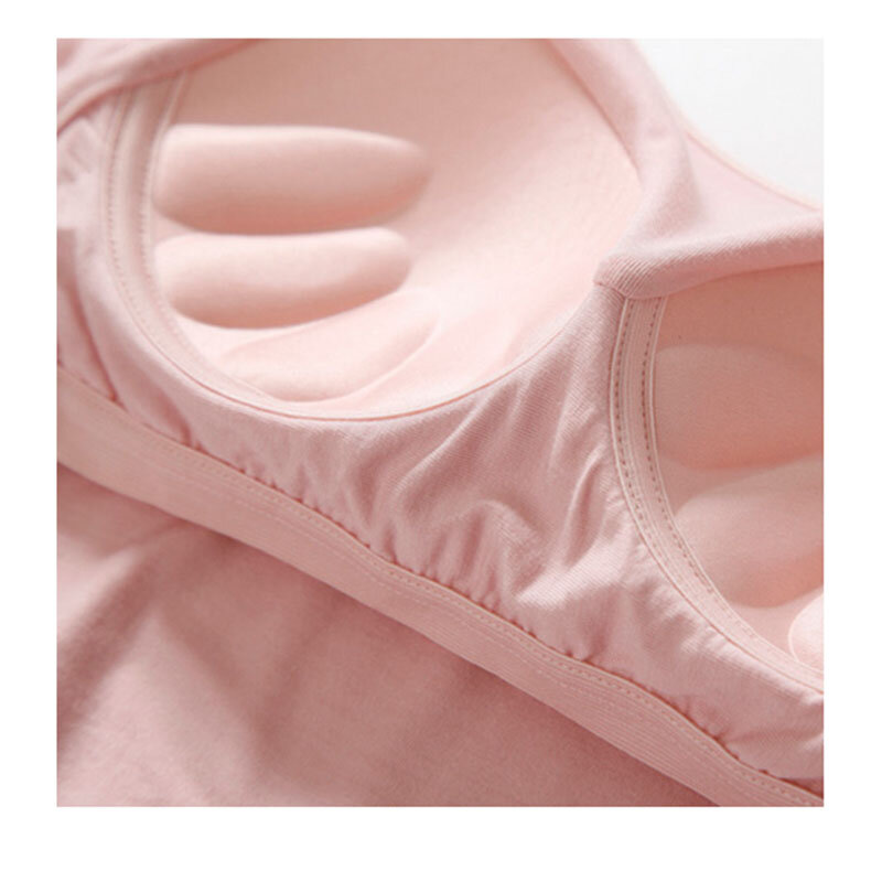 Soutien-gorge en coton pour femme, sous-vêtement de base, chemise slim, une pièce
