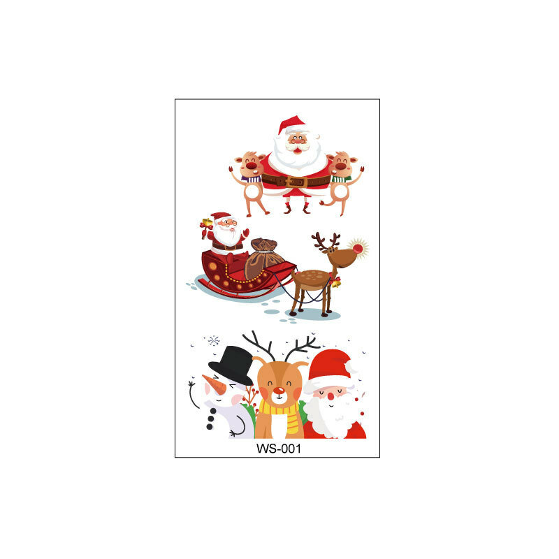 10ピース/パッククリスマス腕装飾防水汗タトゥーステッカークリスマスおもちゃ