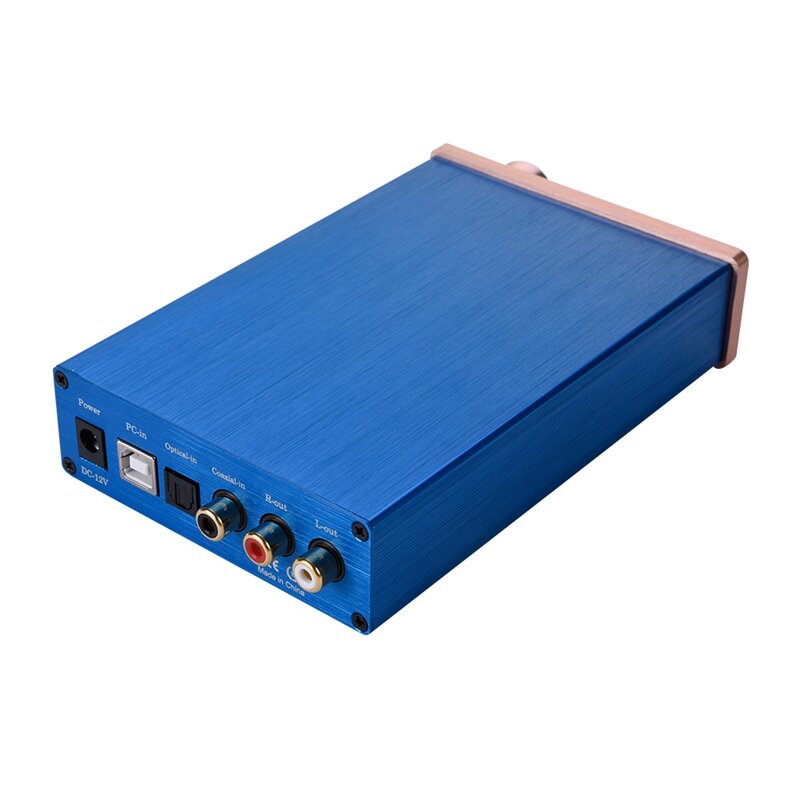 AMS-NK-P90 with USB/Fiber/Coax Digital Audio Amplifier DA-C Decoder Audio Converter Digital-To-Analog Audio Converter(EU Plug)