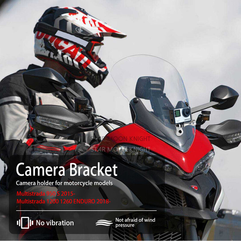 دراجة نارية مسجل قيادة BikeGP مسجل حامل ل GoPro حامل كاميرات مراقبة عالي الجودة camبدقة ل DUCATI Multistrada 950 S 1200 1260