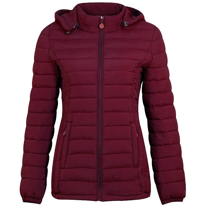 Jaket musim dingin kualitas tinggi untuk wanita, jaket kapalan kasual hangat musim dingin, jaket mode wanita