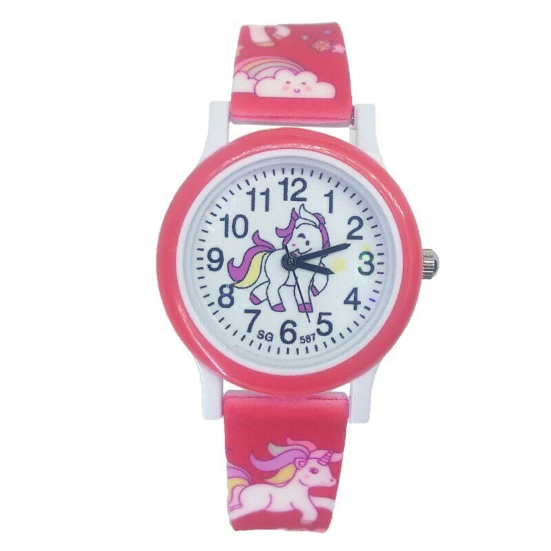 Reloj deportivo con dibujos de unicornios para niños, niñas, niños y estudiantes, regalo de fiesta de cumpleaños