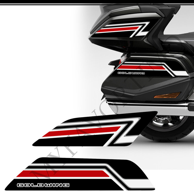 2018 2019 2020 2021 2022 untuk HONDA Goldwing GL1800 GL 1800 F6B Tour Panniers Koper Bagasi Tas Kotak Kit Stiker Decal