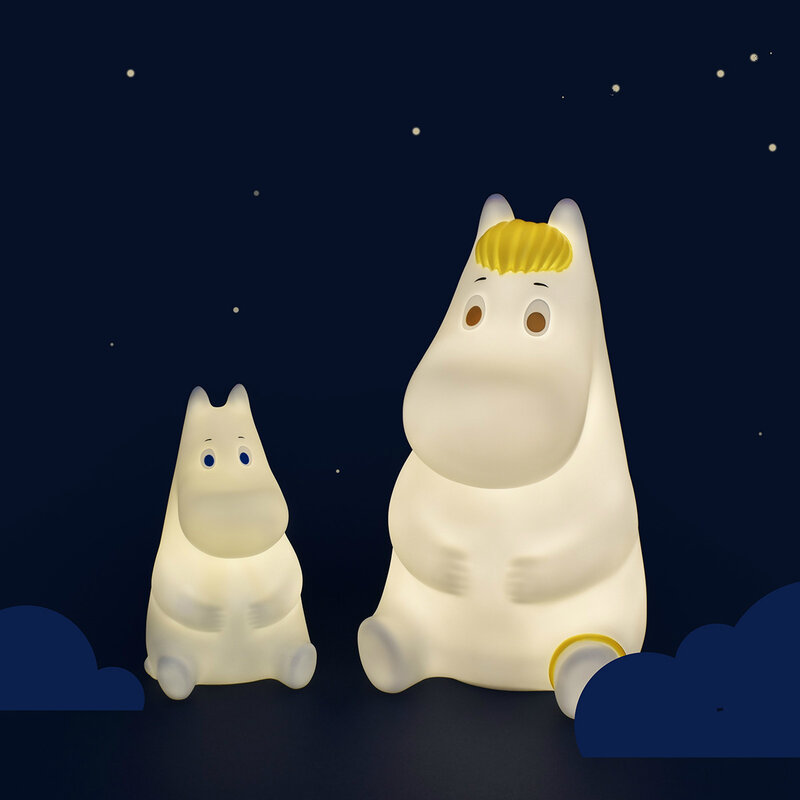 Moomin-luces LED de noche con Sensor táctil para niños, lámpara de escritorio para dormitorio con dibujos animados, regalos de vacaciones