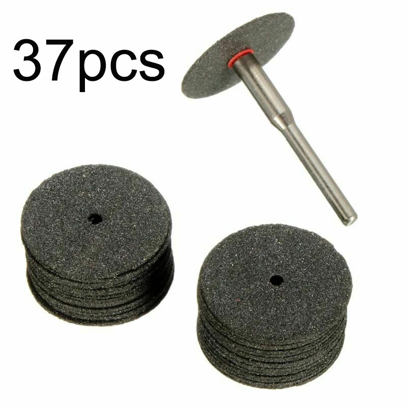 36 pçs 24mm disco de corte de metal dremel moedor ferramenta rotativa lâmina serra circular roda de corte de lixar disco moagem abrasiva