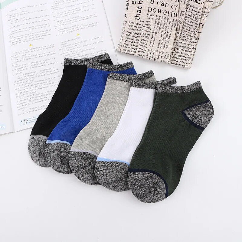 5 pairs/lot Cotton man socks compression socks boy thick winter Standard meias Good Quality breathable sheer work socks