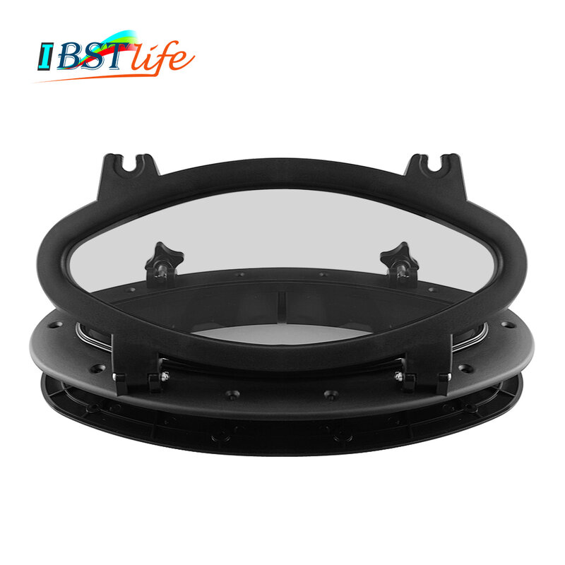 Marine Boat Yacht RV Oval Shape Porthole ABS Plastic Oval Hatches Port Lights Replacement Windows Port Hole Opening Portlight