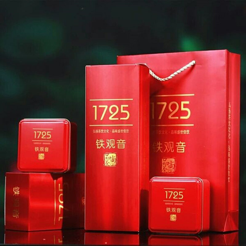 中国の福建省安渓チンシャン Tiekuanyin 茶山烏龍茶茶ギフト鉄缶詰 500 グラム