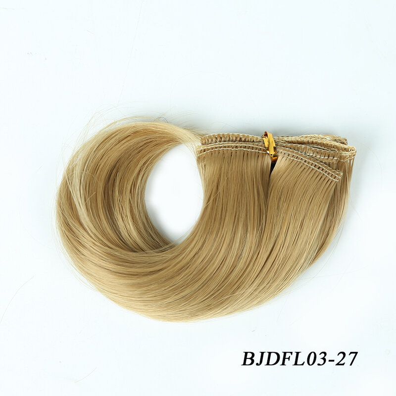 Bybrana negro marrón plata Multicolor Color 15*100cm pelucas BJD SD cabello para muñecas DIY envío gratis
