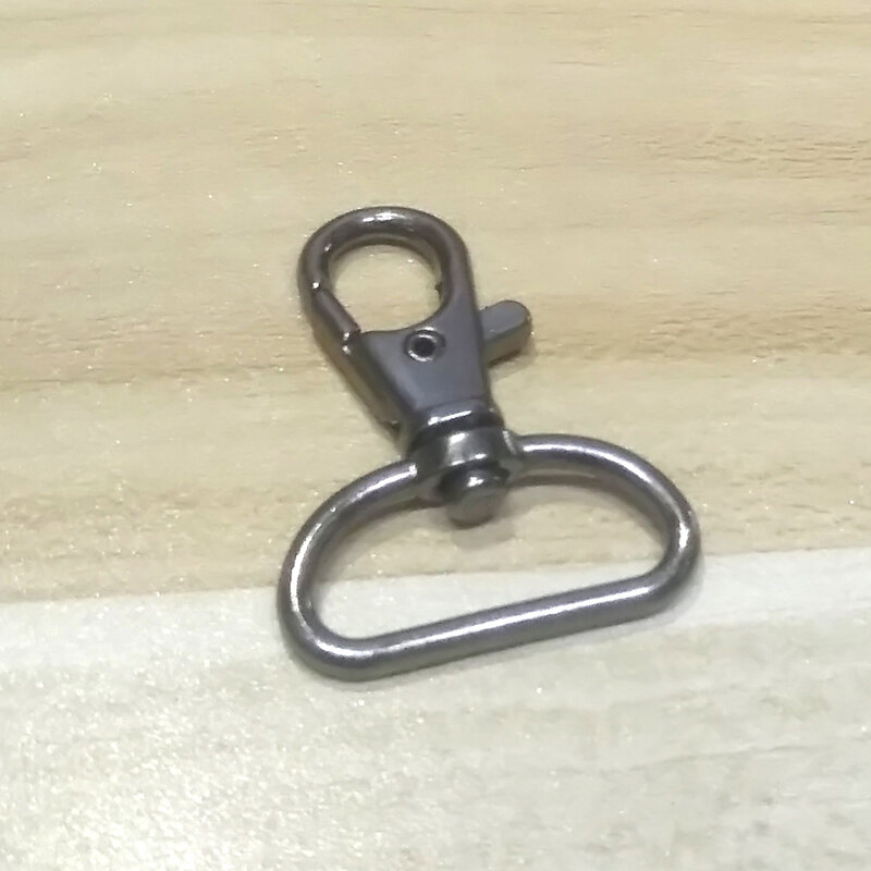 ZENTEII 25mm Keychain Swivel Lobster Black Clasp Clips Hook Key Chain Handbag Strap Split Key Ring For Bag Belt Keychains