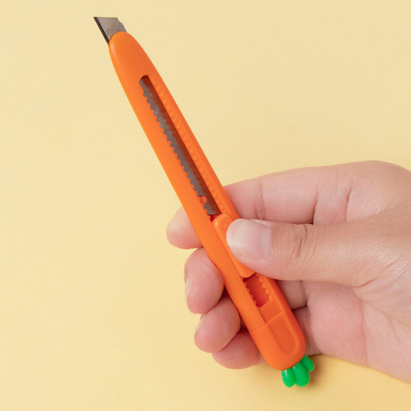 Sharkbang – Petits couteaux décorés motif carotte style Kawaii, mini cutter pour enveloppe, déballage express, coupe papier, papeterie scolaire,