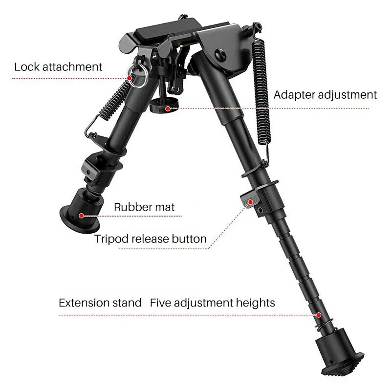 Support tactique 6 ~ 9 pouces trépied Joint caméra convertisseur 20mm Interface Guide Gel boule accessoires