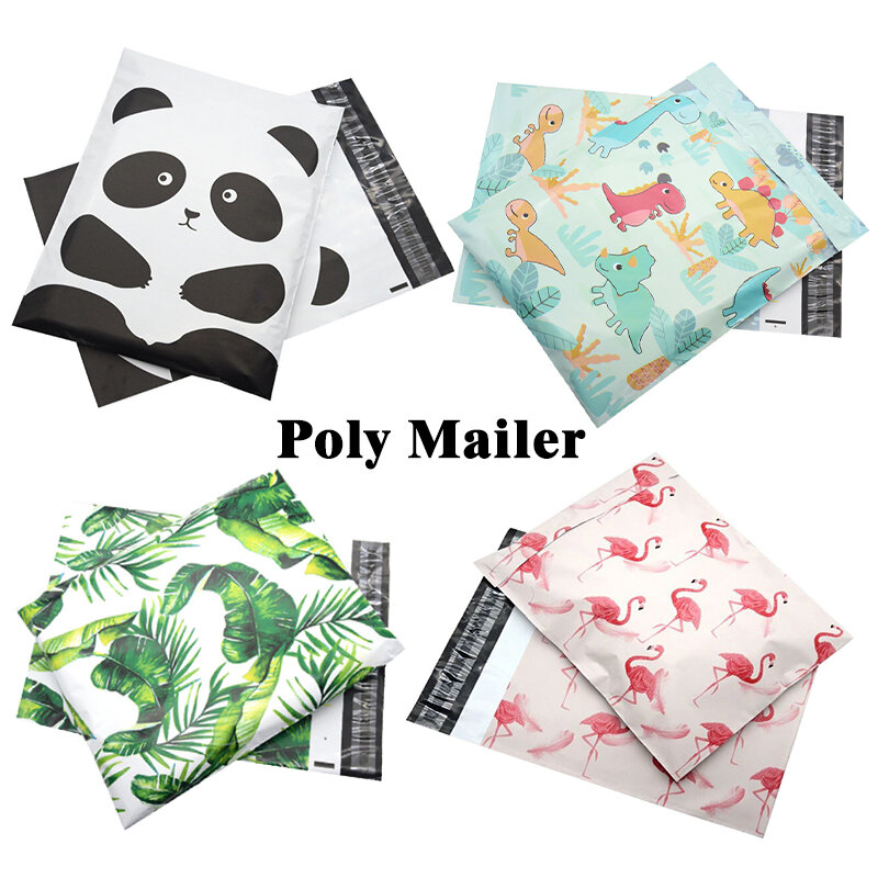 10PCS 10x13 zoll Poly Mailer 25x33cm Geschenk Tuch Verpackung Mailer Boutique Logo Print Kurier taschen Paket Versand Umschläge