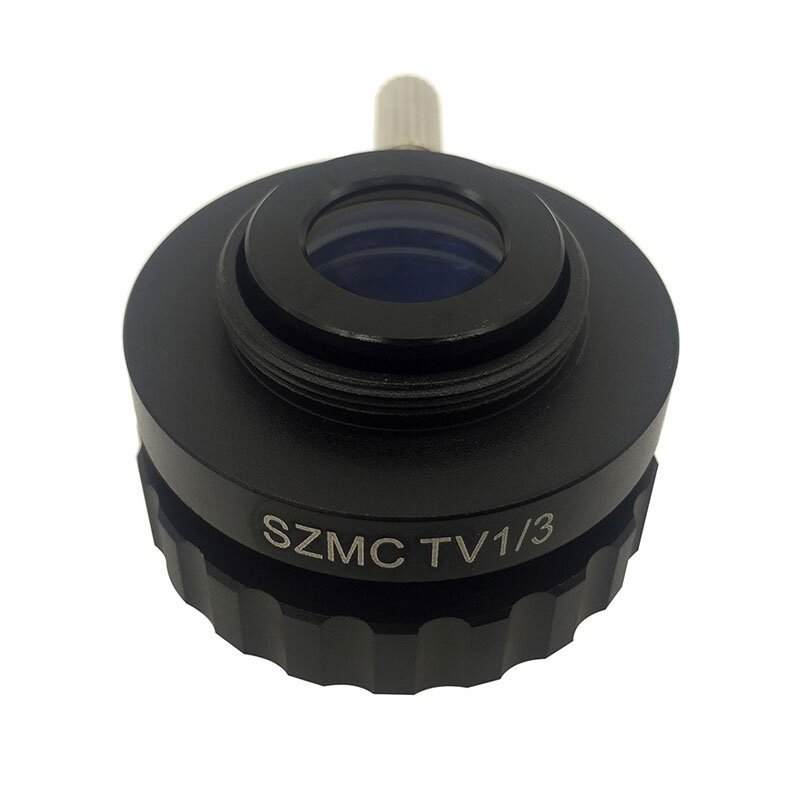 0,3x 0,5x adattatore con attacco a C ridurre l'obiettivo interfaccia telecamera CCD lente di riduzione oculare elettronica per microscopio Stereo trinoculare