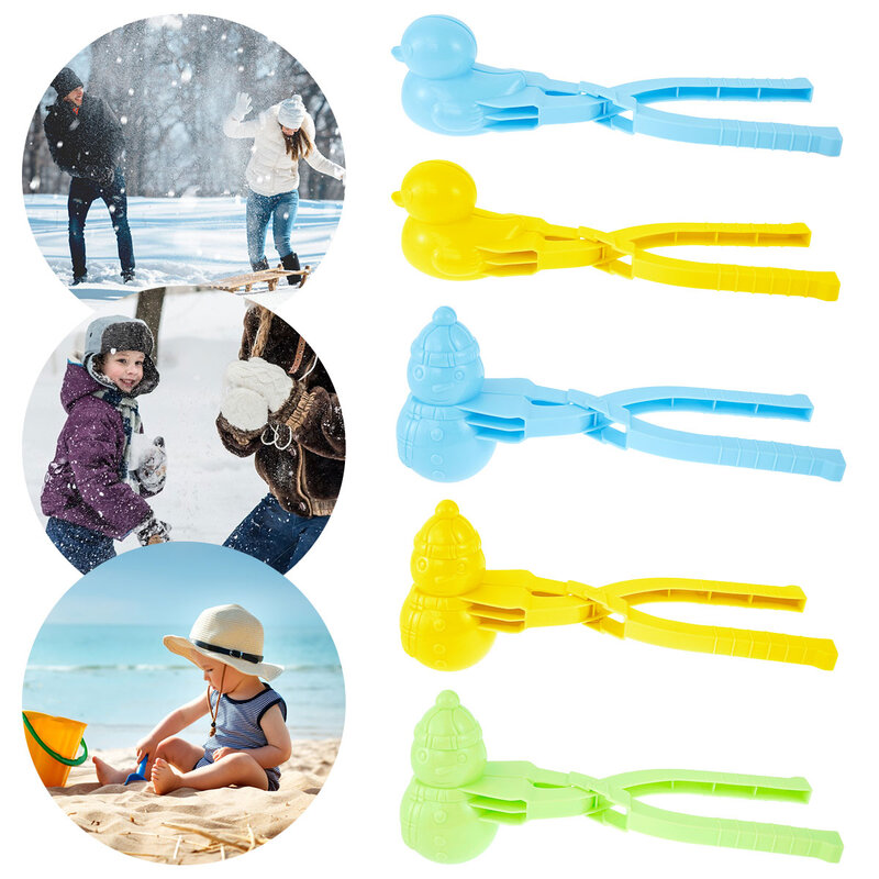 Clip de bola de nieve para niños y adultos, juguete universal para actividades al aire libre, para invierno
