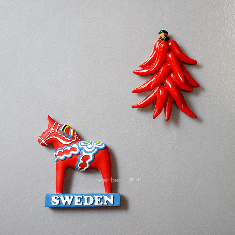 Новогоднее украшение праздничный детский магнит на холодильник креативный трехмерный магнит