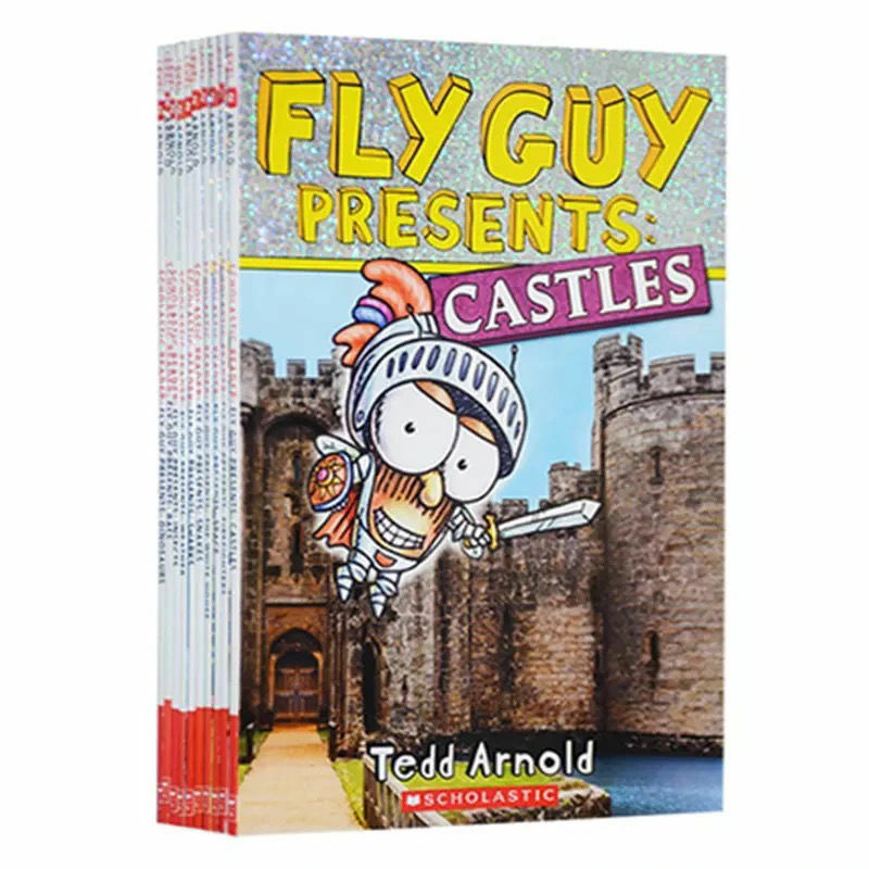 Carnet d'images anglaises pour enfants, Fly Guy, livre de contes d'images, jouets d'apprentissage de l'anglais intéressants, nettoyage, 11