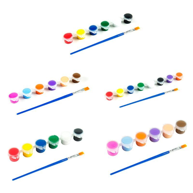 Juego de pigmentos acrílicos pintados a mano para niños, Set de pigmentos para pintar de forma segura, para jardín de infancia, 3ml/5ml, 1 Set