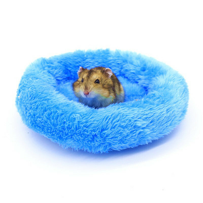 Fonte do animal de estimação inverno macio velo cobaia cama pequena gaiola animal mini esteira hamster rato dormir cama hamster casa sofá ouriço