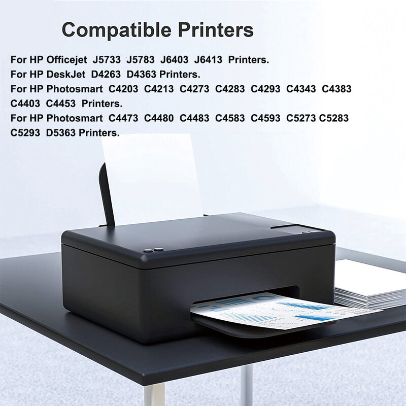 Tinta negra remanufacturada YC para HP CB336 140XL, para DeskJet D4363, OfficeJet J5780, J5790, J6450, PhotoSmart C4250, C4270, C4280, C4380
