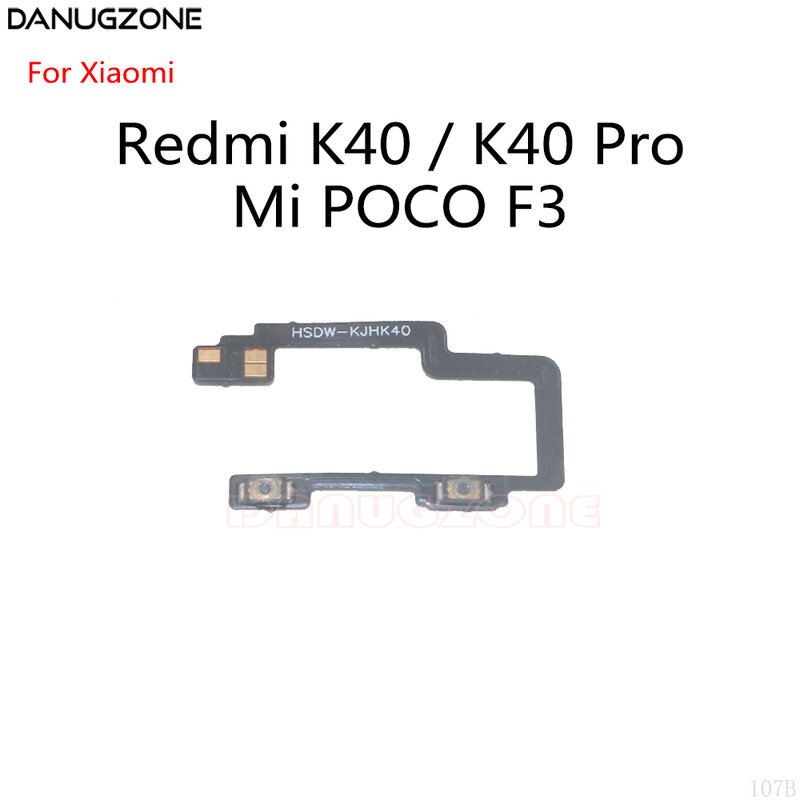 Volume Mute Switch Button Flex Cable For Xiaomi Redmi K40 / K40 Pro / Mi POCO F3