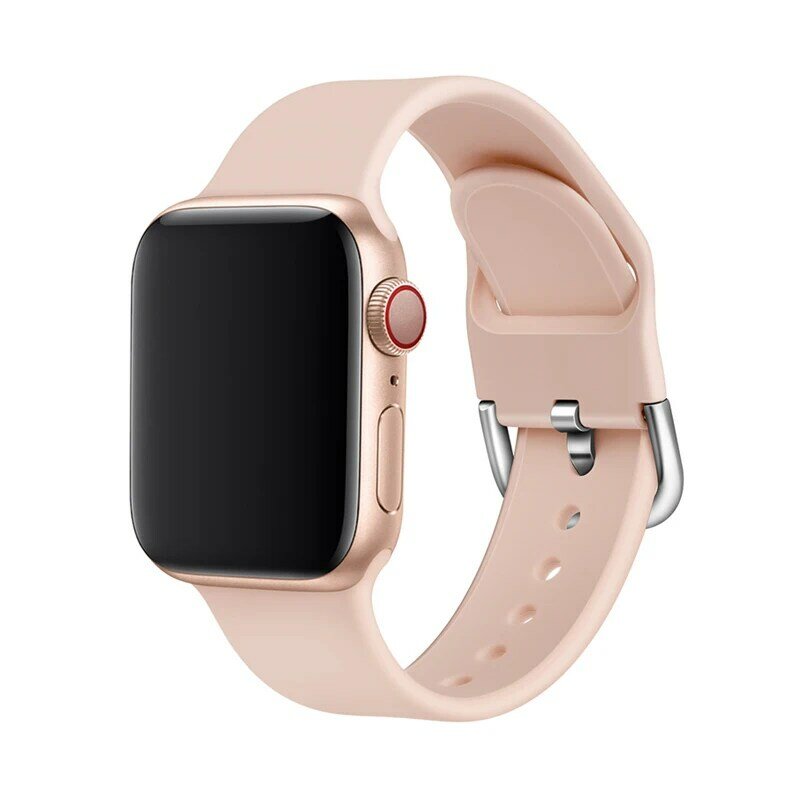 sport strap for apple watch band 4 3 44mm 40mm 42mm 38mm bracelet silicone watchband for iwatch 4/3/2/1 rubber belt Accessories