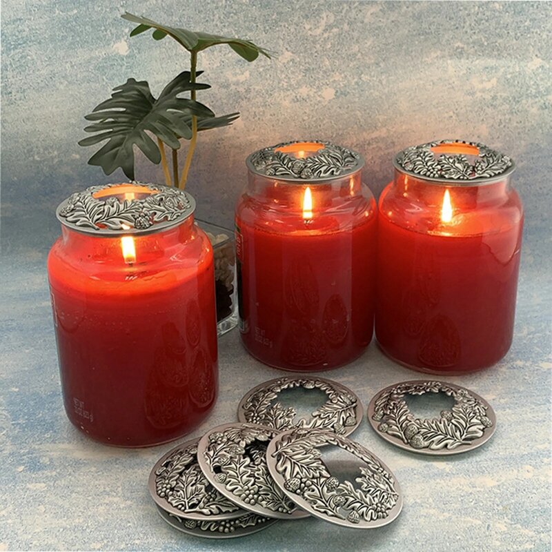 Candele Topper maniche a candela bruciare uniformemente accessori decorazioni per la casa candele sfumature maniche coperchio coperchio superiore candele vaso