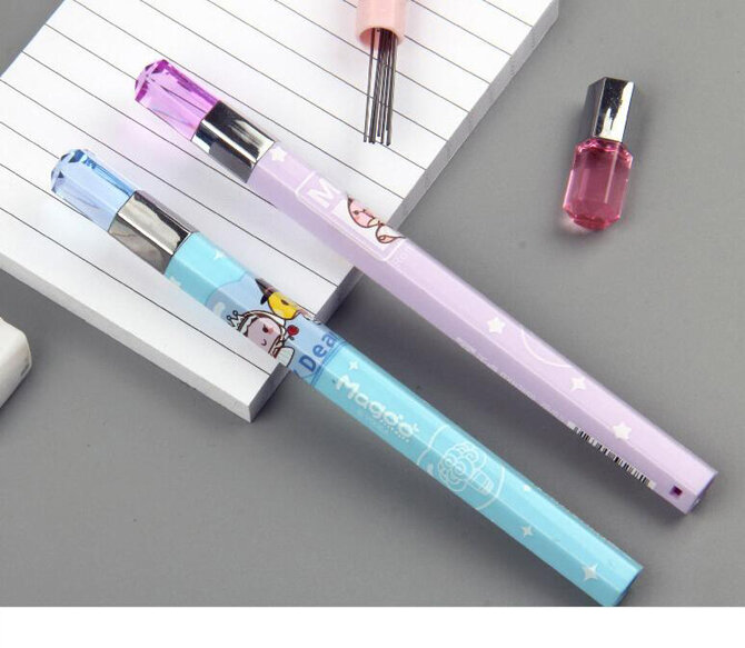 1PC Cartoon Diamond Pencil Refill Mechanical Pencil Refill for Student Writing Drawing Stationery (SS-941)