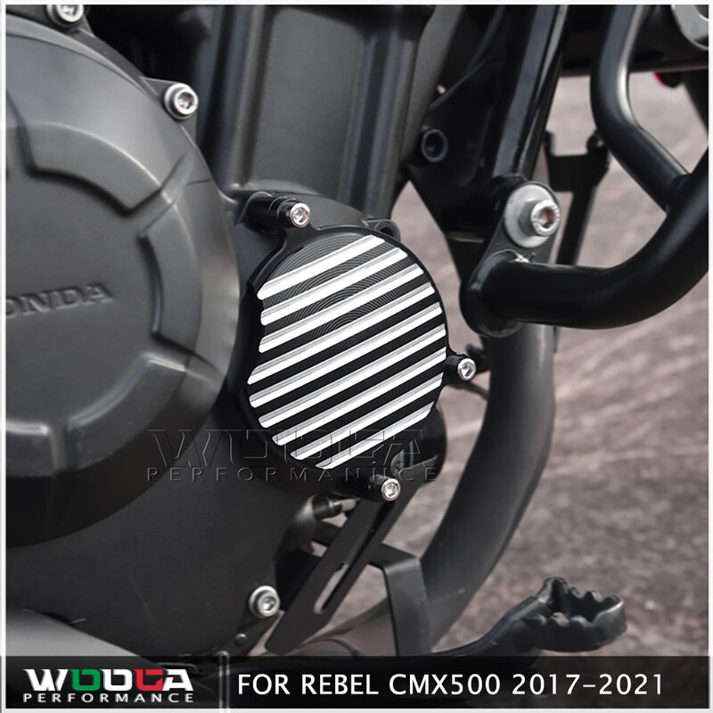 Untuk Rebel500 CMX500 Kanan & Kiri CNC Casing Mesin Penjaga Kecelakaan Penutup Waktu Pulsa Pelindung Slider untuk HONDA CMX 500 2017-2021