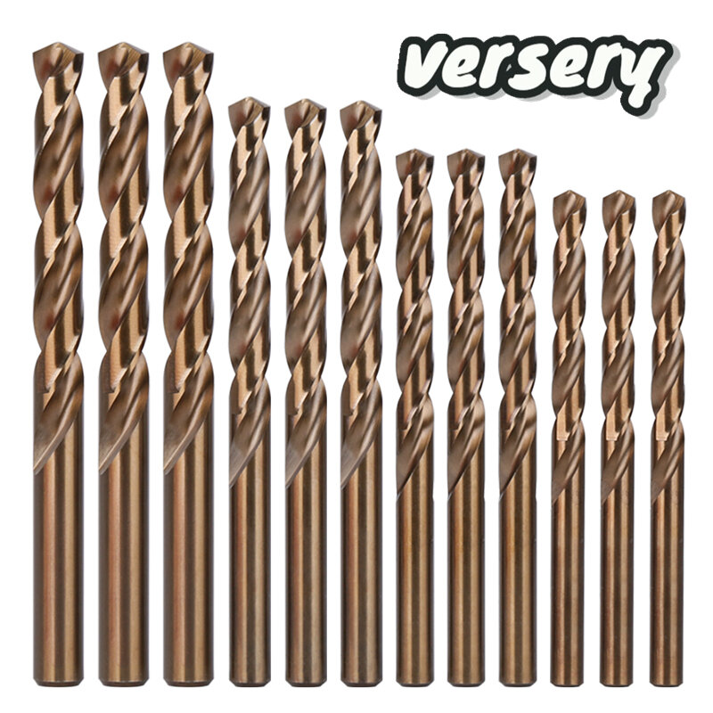 HSS M35 5%Cobalt Twist Drill Bits 1.0-13mm Straight Shank Hole Saw For Stainless Steel Aluminum Iron Wood Plactic Metal Drills