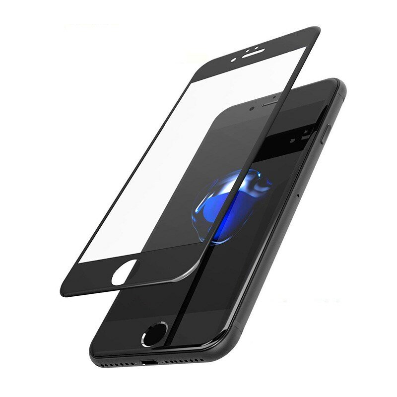 아이폰 7 플러스/8 플러스 5D 0.3mm 포장없이 보호 유리 블랙
