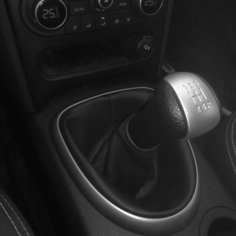 Estilo do carro de 5 velocidades Manual engrenagem Shift Knob, Shifter Lever Pen, bola de cabeça para Nissan QASHQAI NJ10 + 2, X-Trail 2008-2013