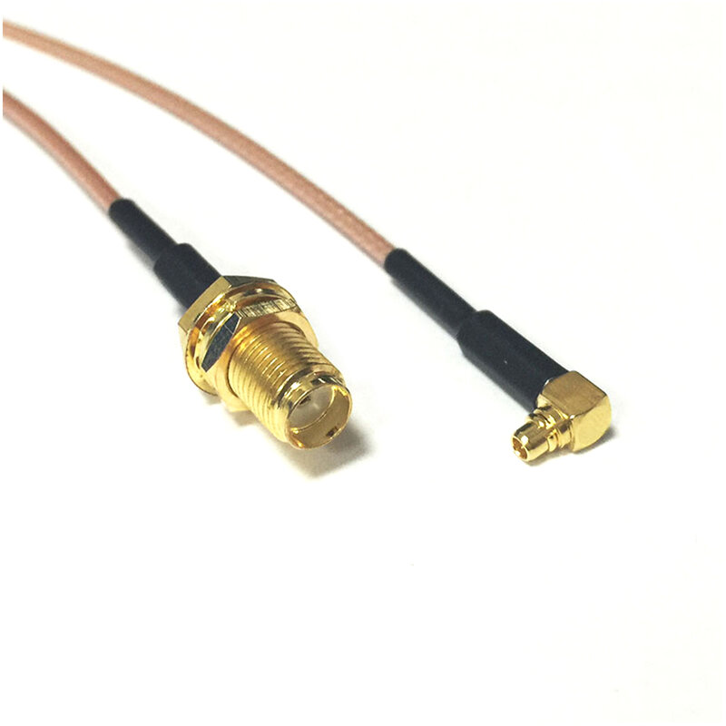 1PC nowy SMA żeńskie gniazdo nakrętka przełącznik MMCX męskie złącze wtykowe RG178 kabel 15CM 6 "Adapter hurtownie szybka wysyłka