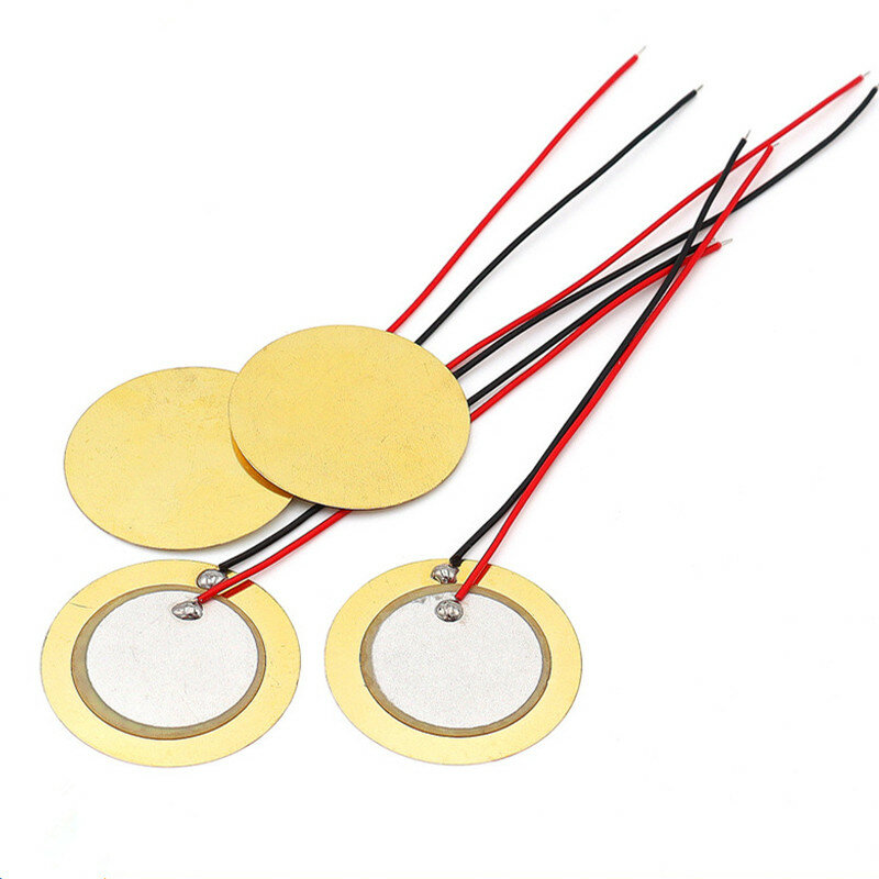 Disco piezoeléctrico de cerámica de cobre, Sensor de sonda, disco de gatillo de tambor con cobre, 100 piezas, 25MM