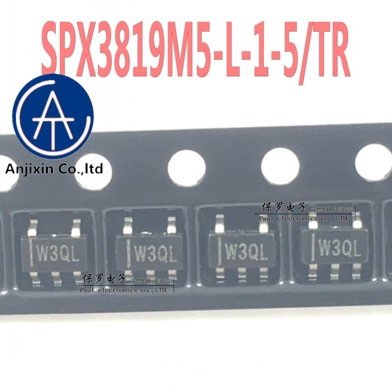 10Pcs 100% ต้นฉบับใหม่ LDO SPX3819M5-L-1-5/TR Silk หน้าจอ W3 SOT23-5 1.5V Real สต็อก