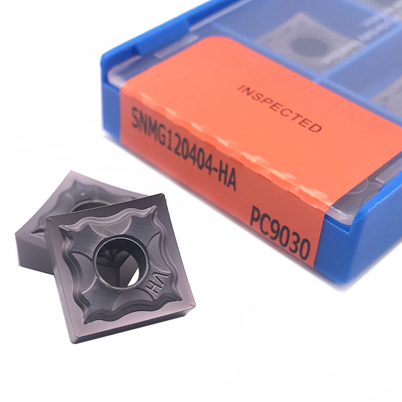 Insert 100% Original High Quality SNMG120404 SNMG120408 HA PC9030 CNC External Turning Tool Carbide Insert for Stainless Steel