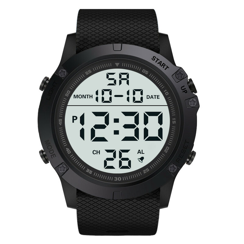 Мужские военные спортивные часы, роскошные светодиодные цифровые водонепроницаемые часы, водонепроницаемость 30 м, повседневные спортивные наручные часы, мужские часы