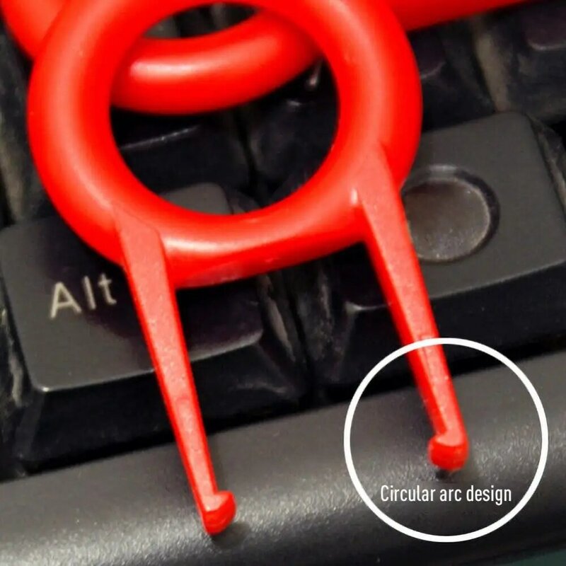5/10 pces arredondado chave extrator keycap extrator/chave tampa removedor ferramenta para teclado mecânico chave tampa ferramenta de fixação