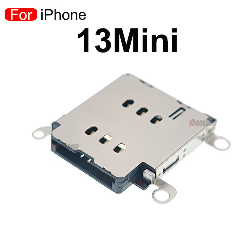 Novo leitor de cartão sim duplo conector cabo flexível para iphone 13 pro 13promax/único 13 mini peças reposição