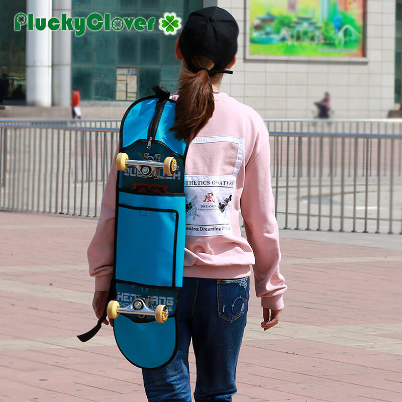 1 шт. сумка для скейтборда 82x25 см, водонепроницаемая сумка для скейтборда на одно плечо с карманом для аксессуаров и регулируемым ремешком, мини-сумка для скейтборда