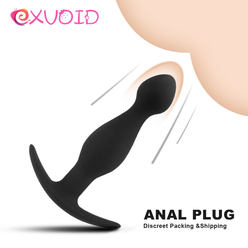 EXVOID silikonowy Butt Plug dla początkujących g-spot masażer korek analny zabawki erotyczne dla mężczyzn kobiety pochwy odbytu Dilator Dildo Anal koraliki
