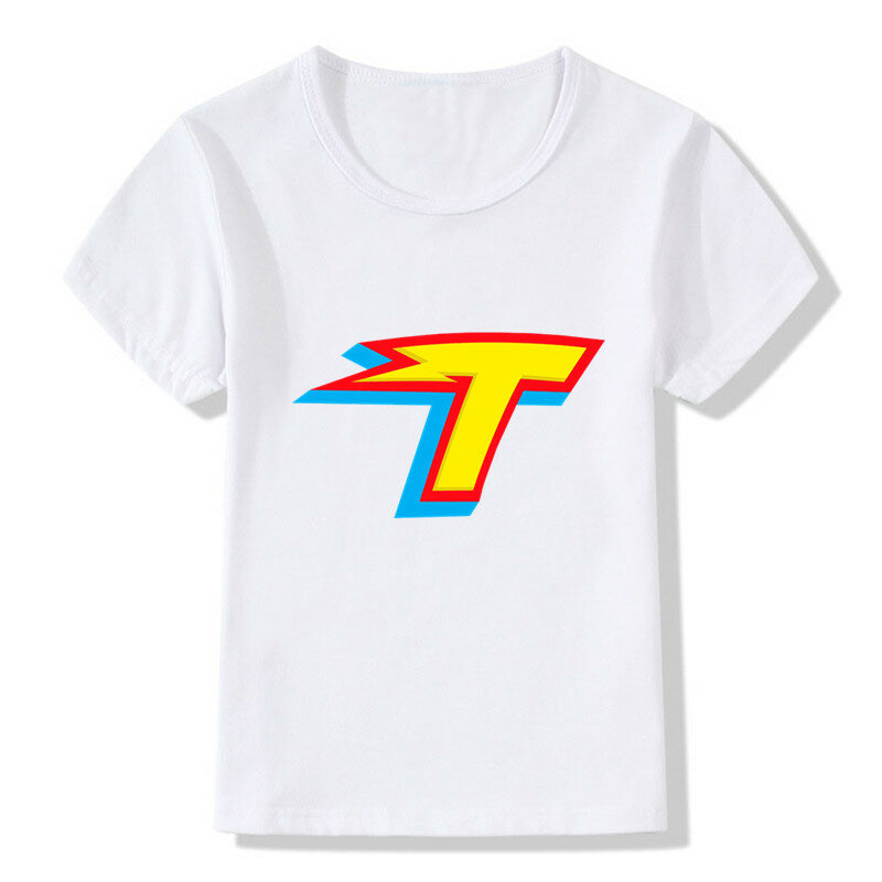 T-shirt imprimé des séries télévisées Thundermans pour enfants, vêtements d'été pour bébés filles et garçons, Streetwear à la mode pour enfants, Y-HKP5403