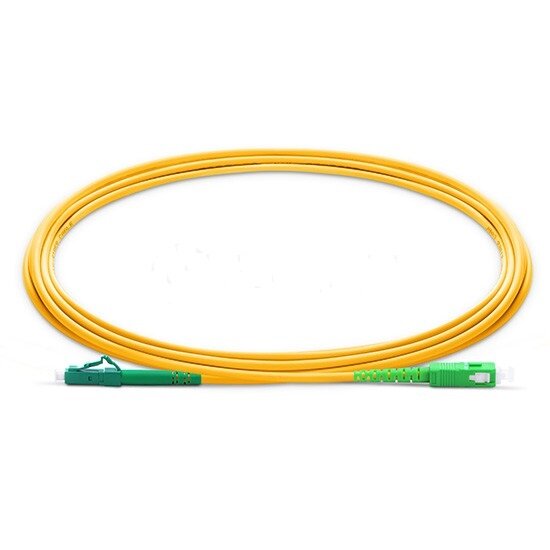 Cordon de Raccordement Optique SC LC APC de 2.0mm en PVC G657, Câble Optique SM FTTH de 10m