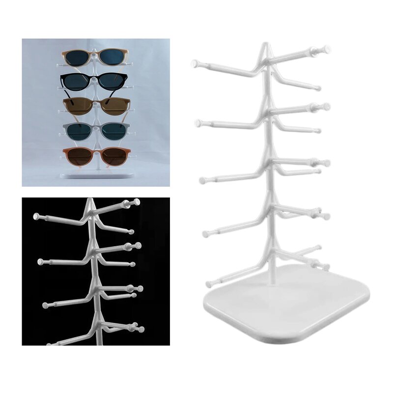 Soporte de exhibición para gafas de sol, estante de 5 capas, 5 pares