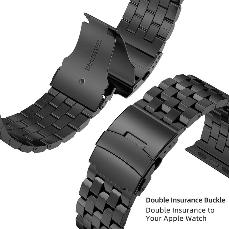 Cinturino in metallo per Apple Watch SE 44mm cinturino serie 7 6 5 4 40mm bracciale in acciaio inossidabile per cinturino iWatch 3 38mm 42mm