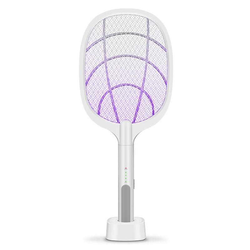 3000V Electric Insect Racket Swatter Zapper USB 1200mAh Rechargeable Mosquitos Killer Pest Control For Bedroom Outdoor