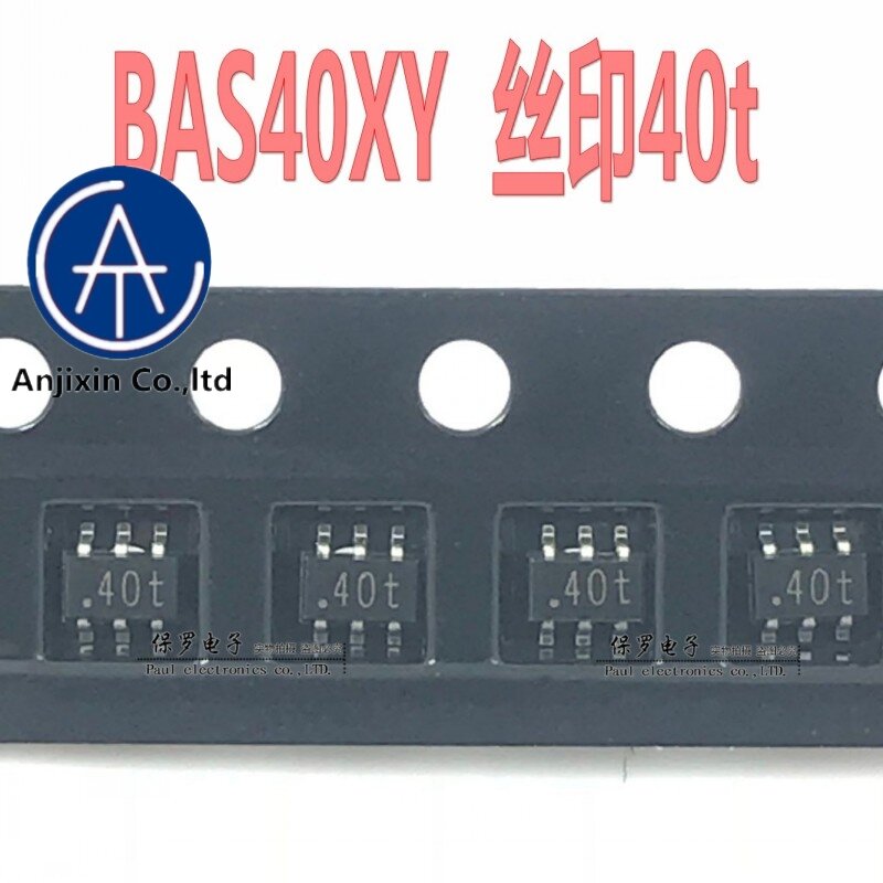 10 piezas 100% original y nuevo diodo Schottky BAS40XY BAS40 pantalla de seda 40t SOT-363 en stock