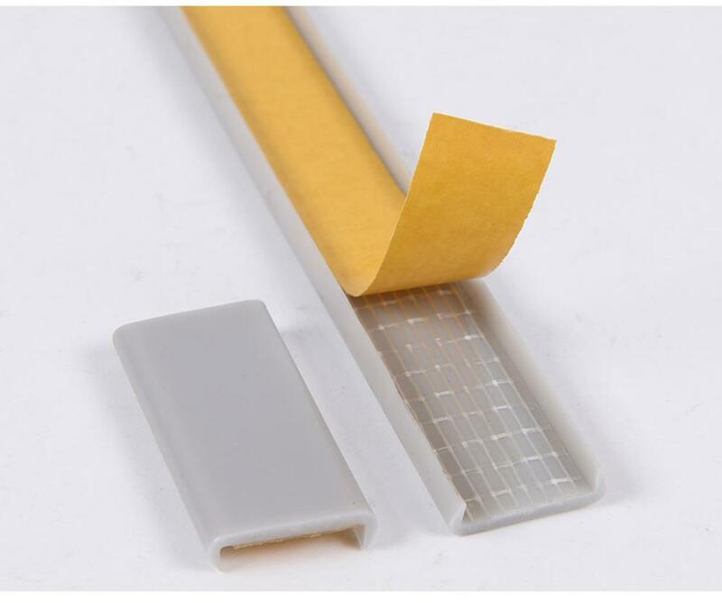 1M Self Adhesiveเฟอร์นิเจอร์ขอบแถบซีลเทป18มม.Uประเภทตู้Closet PVCวีเนียร์แผ่นขอบโต๊ะแถบตกแต่ง