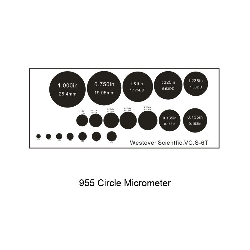 Microscope Micrometer Measuring Scale Circle Calibration Slide for Microscope