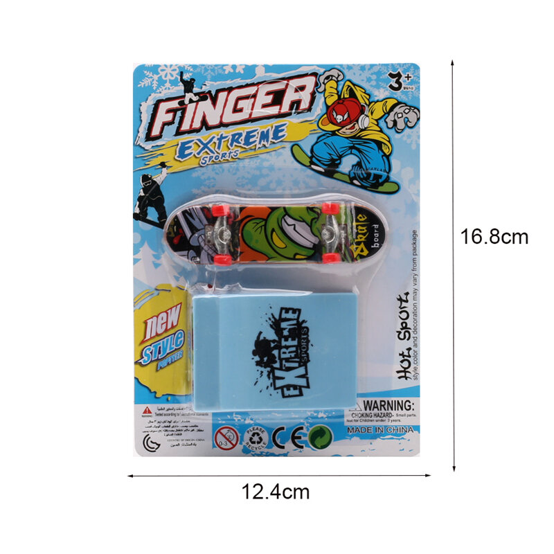 Finger Skateboard with Tools Finger Scooter Fingertip Sports Scooter Toy Desktop Toys Kits Gift